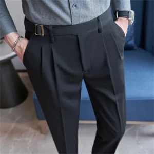 Black Coton Men's Casual Pantalons