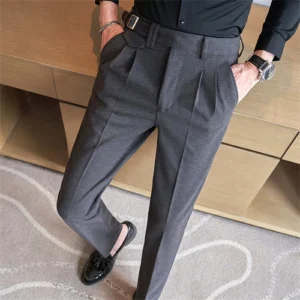 Grey Coton Men's Casual Pantalons